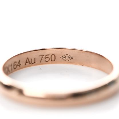 Cartier 18K Pink Gold 2.5mm 1895 Wedding Band Ring 50 5.25 6 of 7