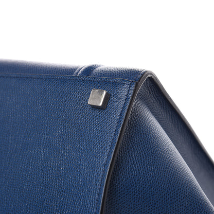 Celine Grained Calfskin Medium Phantom Luggage Deepsea 10 of 12