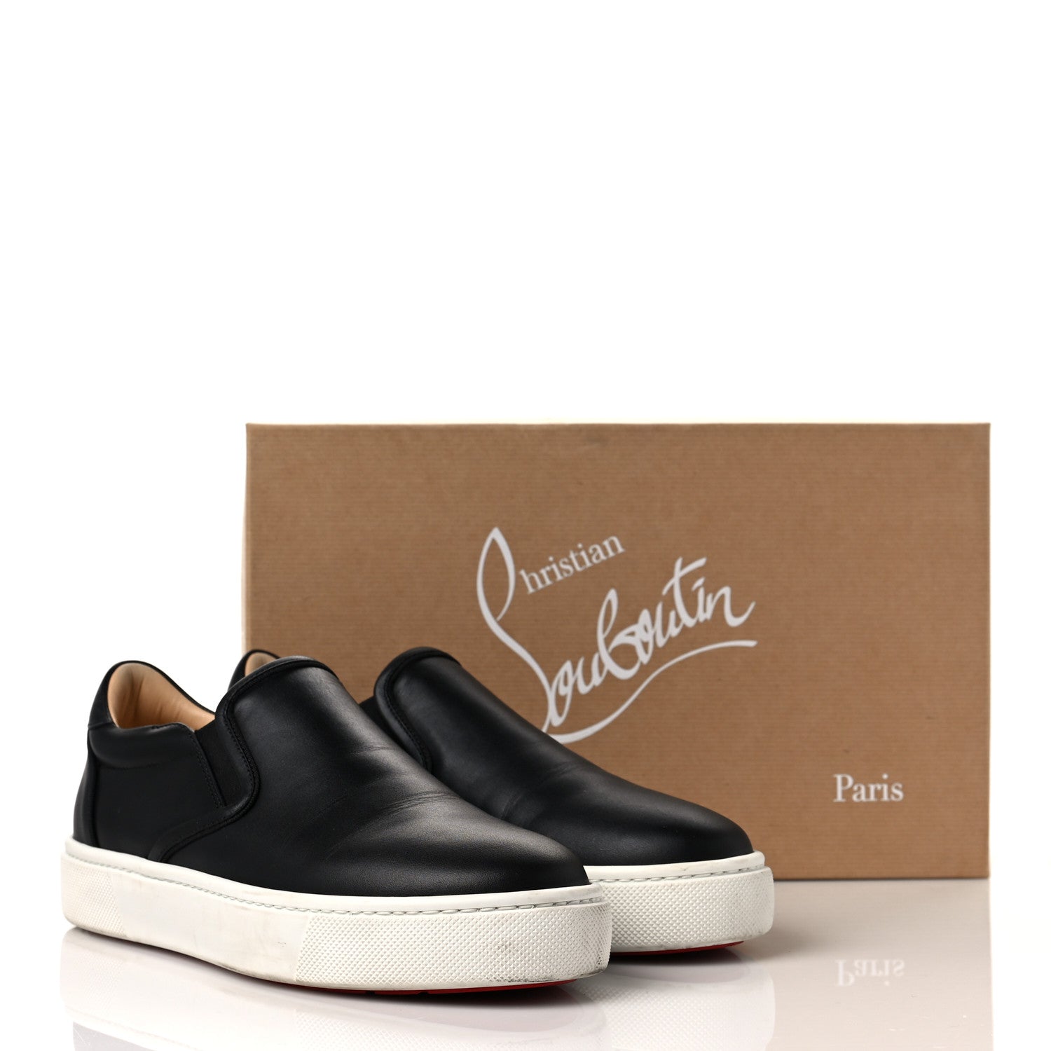 Christian Louboutin Calfskin Masteraltissima Flat Sneakers 40.5 Black 8 of 8