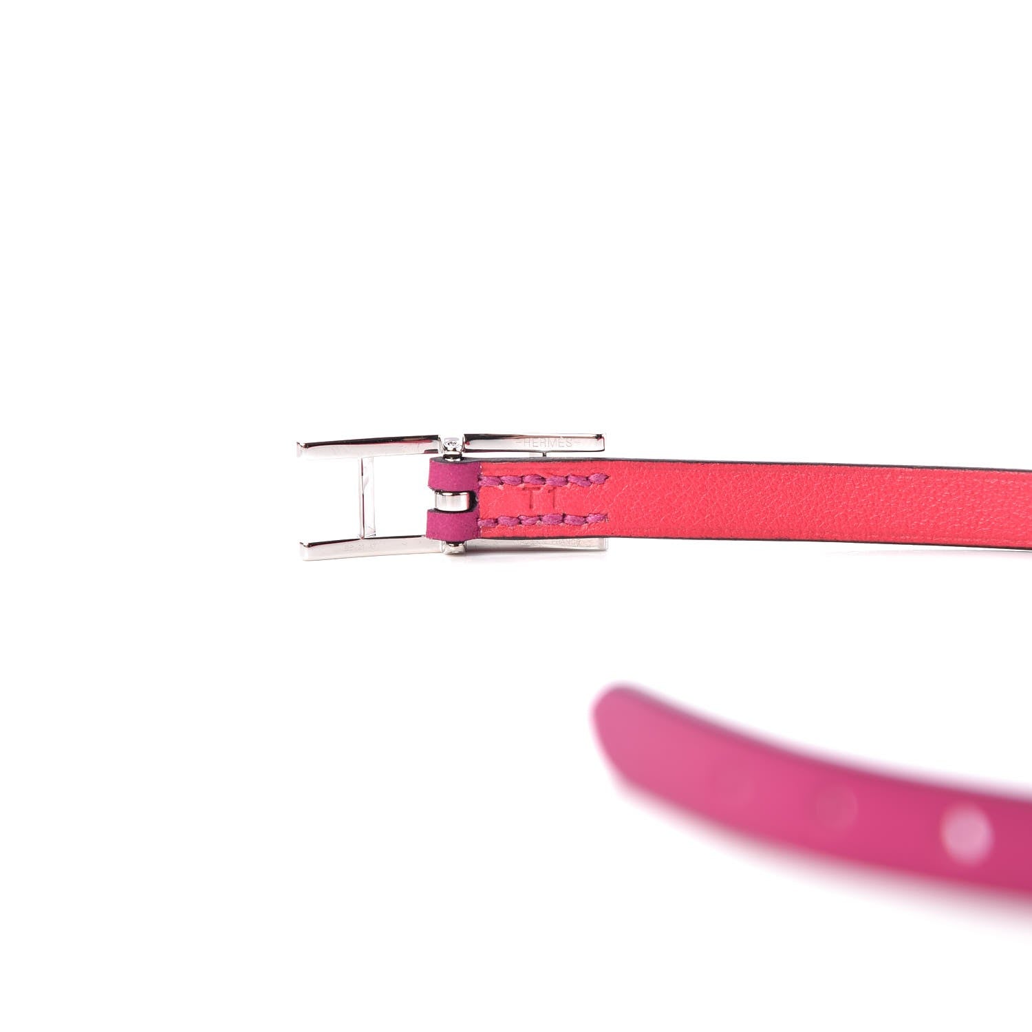 Hermes Swift Behapi Double Tour Reversible Bracelet T1 Rose Pourpre Rose Extreme 6 of 7