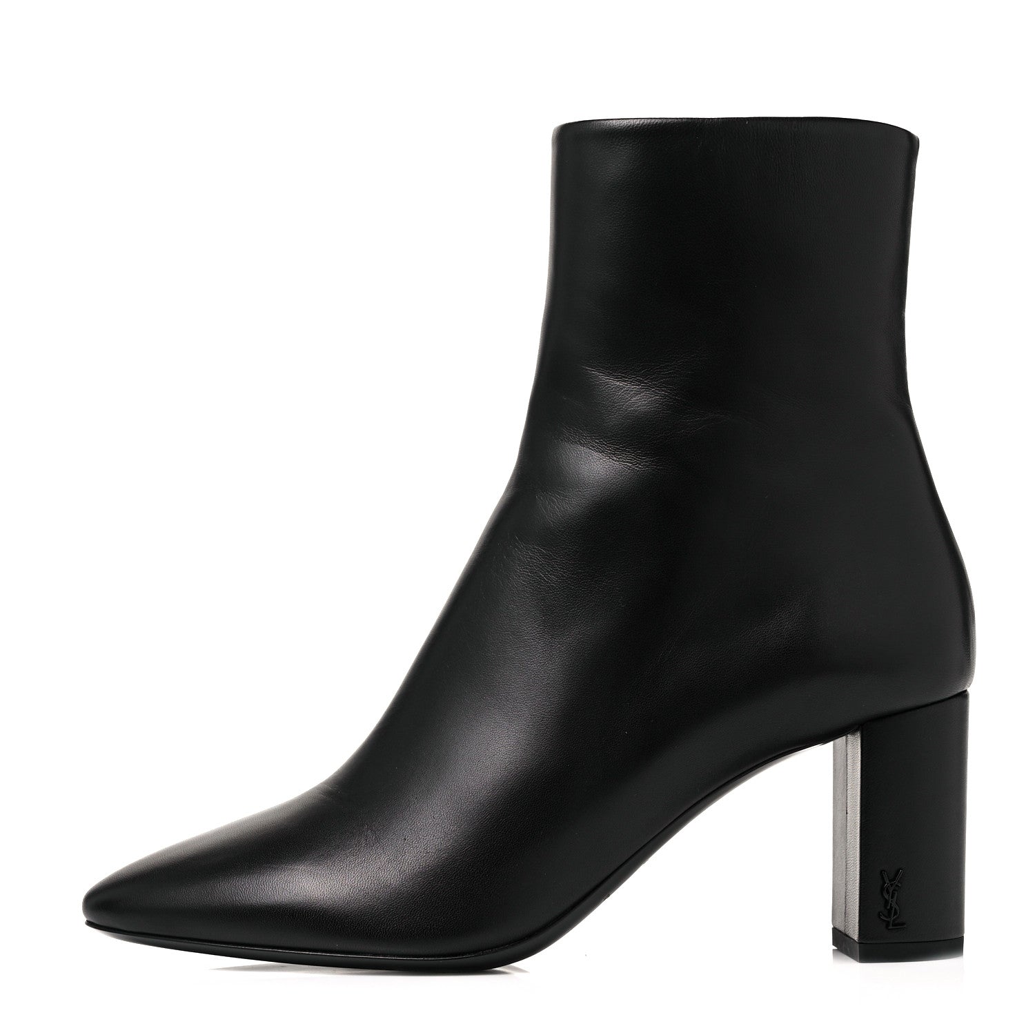 Saint Laurent Nappa Vendome Loulou Ankle Zip Boot 38 Black 1 of 9
