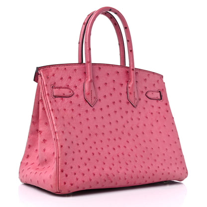 Hermes Ostrich Birkin 30 Fuchsia 4 of 17