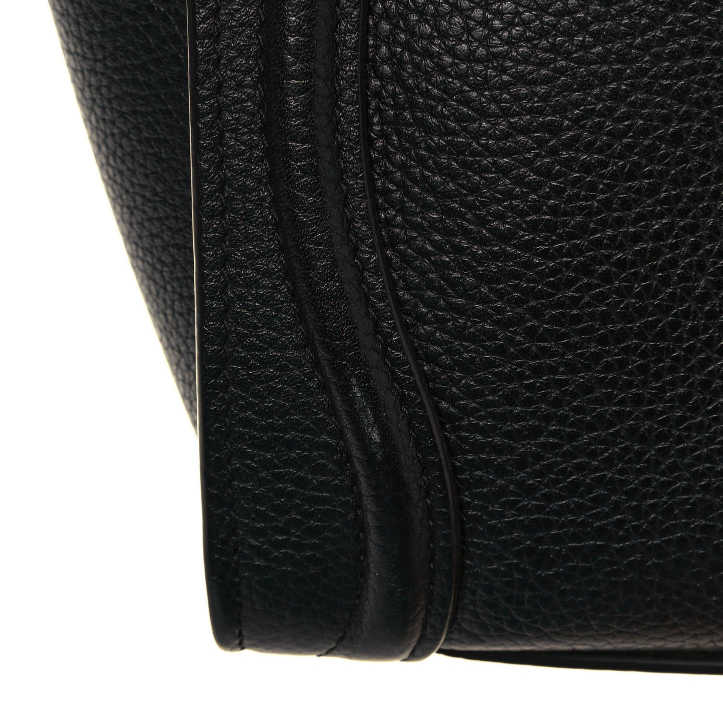 Drummed Calfskin Nano Luggage Black