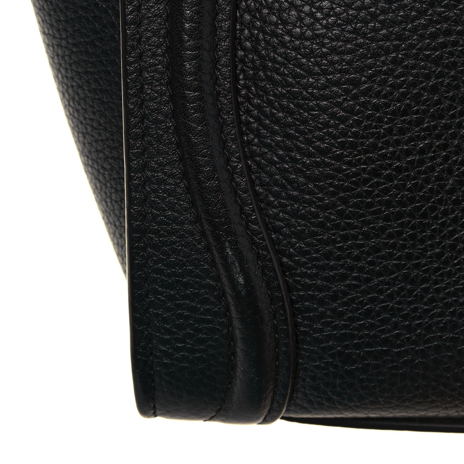 Celine Drummed Calfskin Nano Luggage Black 9 of 16