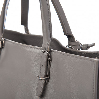 Balenciaga Veau Papier A6 Zip Around Tote Gris Acier 13 of 16