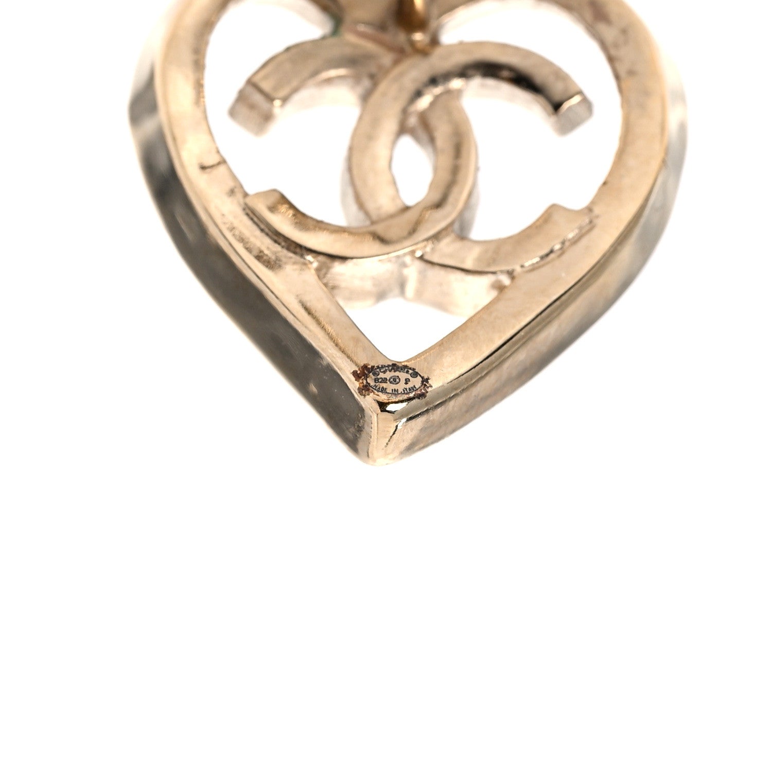 Chanel Metal CC Heart Coco In Love Earrings Gold 7 of 7