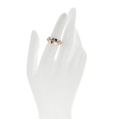 Cartier 18K Pink White Gold 6 Diamonds LOVE Ring 49 5 2 of 5