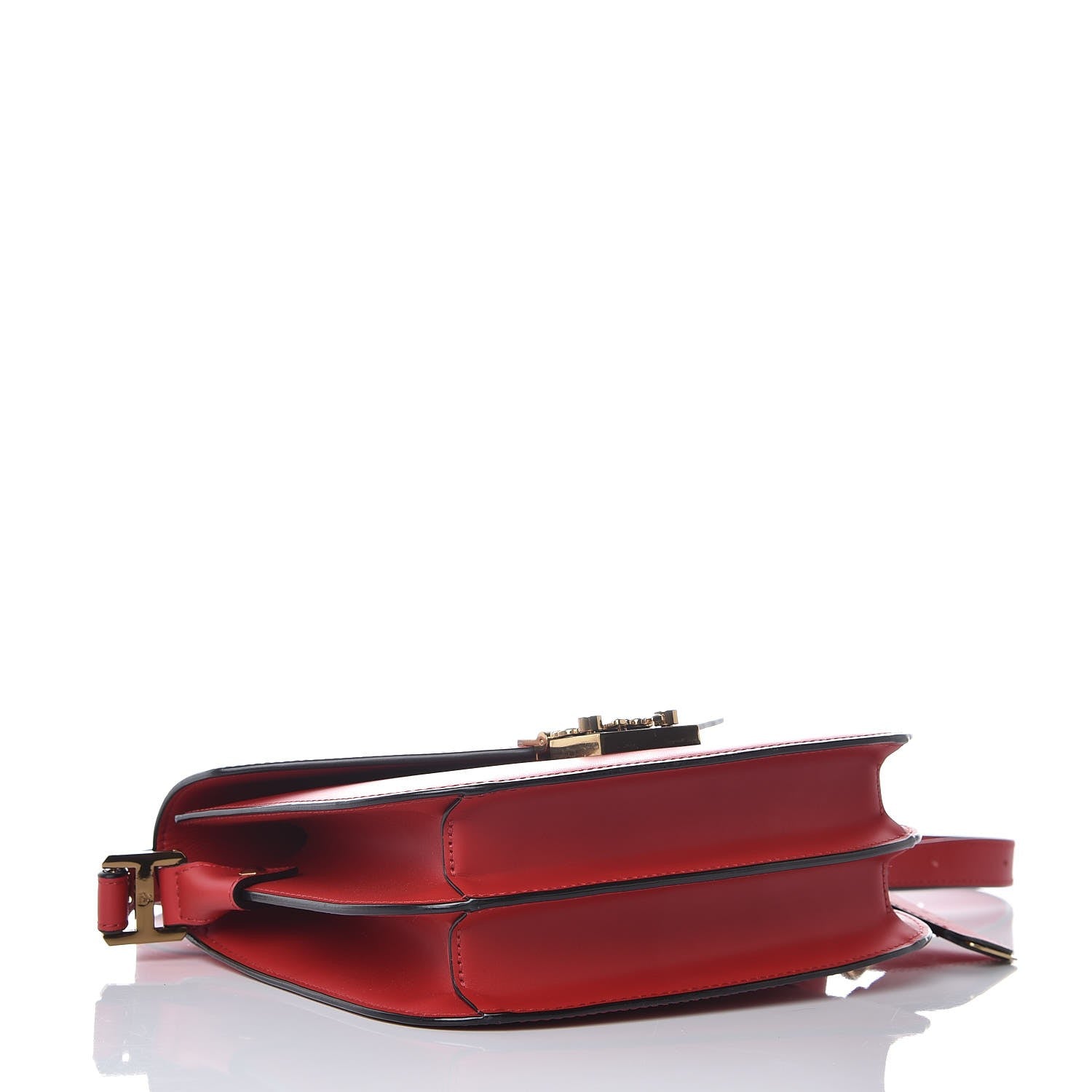 MCM Calfskin Patricia Crossbody Bag Red 4 of 9