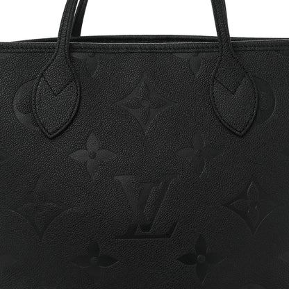 Louis Vuitton Empreinte Monogram Giant Neverfull MM Black 8 of 10