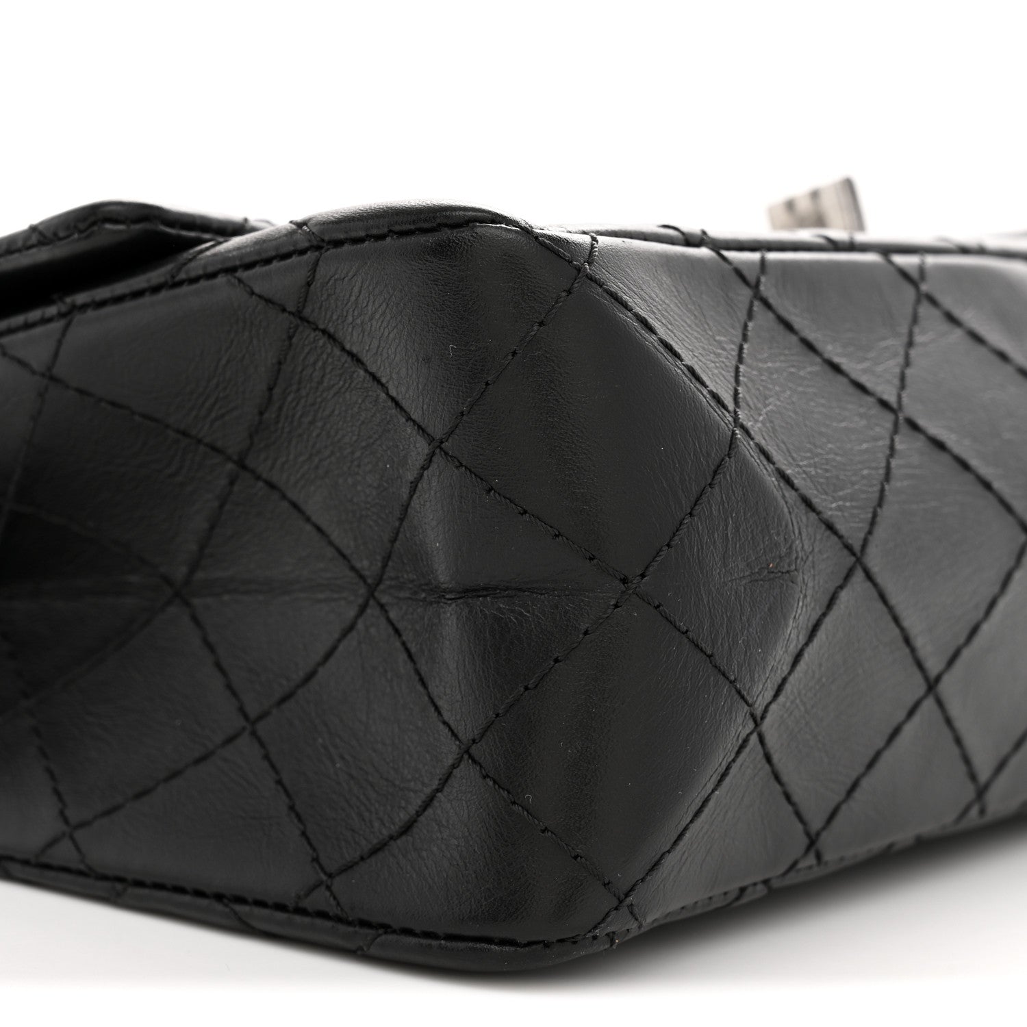 Chanel Aged Calfskin Quilted 2.55 Reissue 225 Flap Black 9 of 11