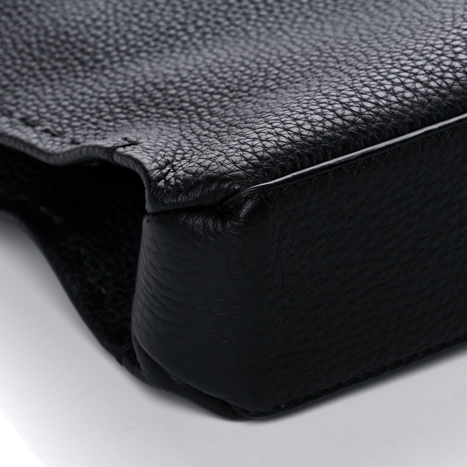 Fendi Cuoio Romano Selleria Tote Black 7 of 12