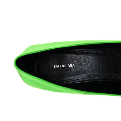 Balenciaga Soft Nappa Square Knife 80mm Pumps 37 Neon Green 8 of 9