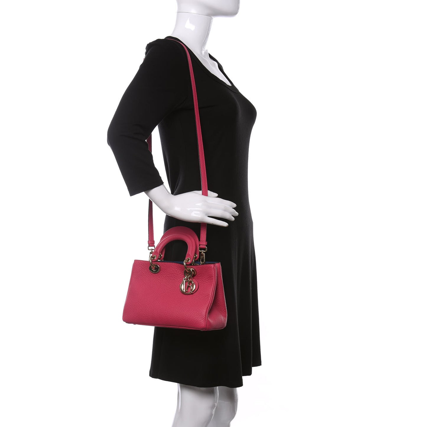 Bullcalf Small Diorissimo Tote Pink