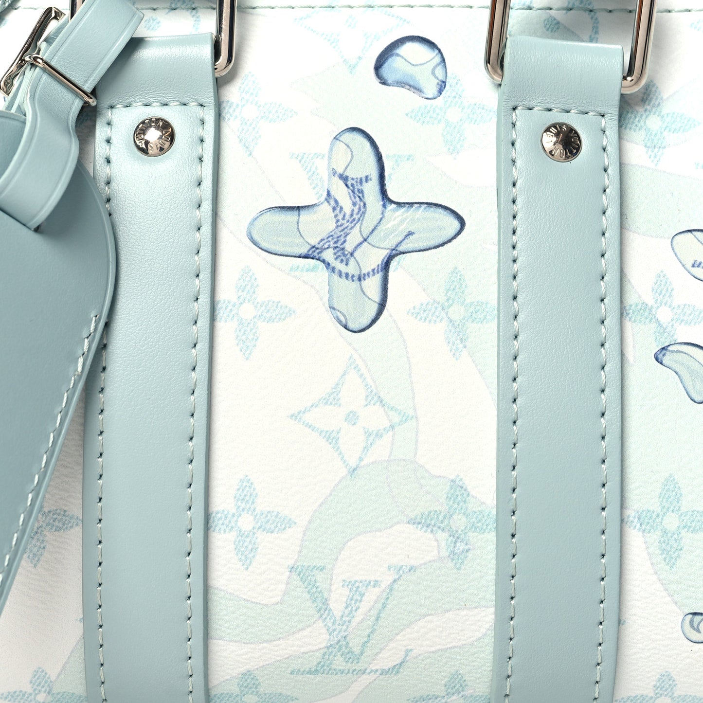 Monogram Aquagarden Keepall Bandouliere 25 Crystal Blue