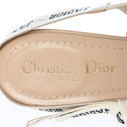 Christian Dior Technical Canvas Ribbon J Adior Slingback 65mm Pumps 37.5 Powder Nude 7 of 10