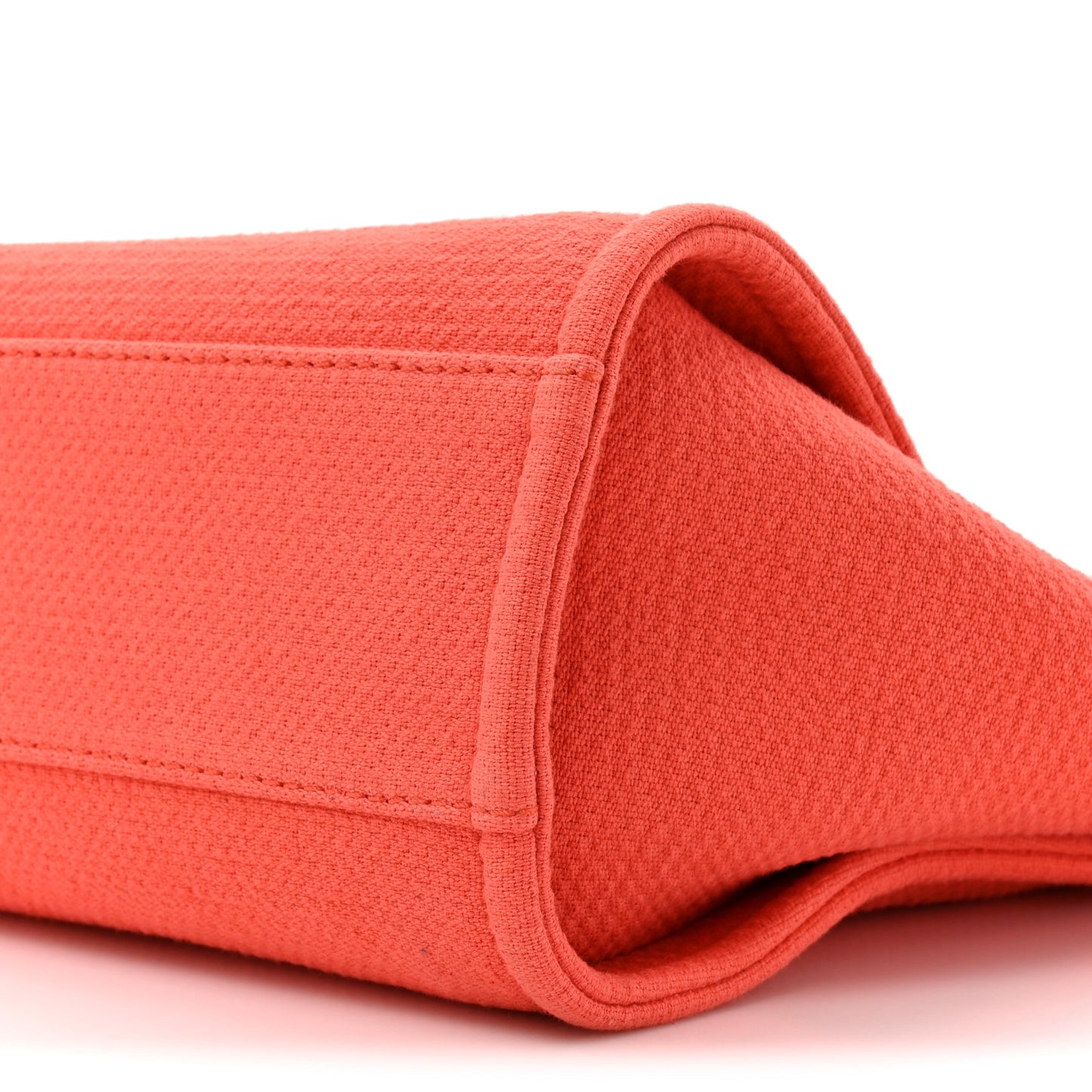 Mixed Fibers Small Deauville Tote Dark Orange