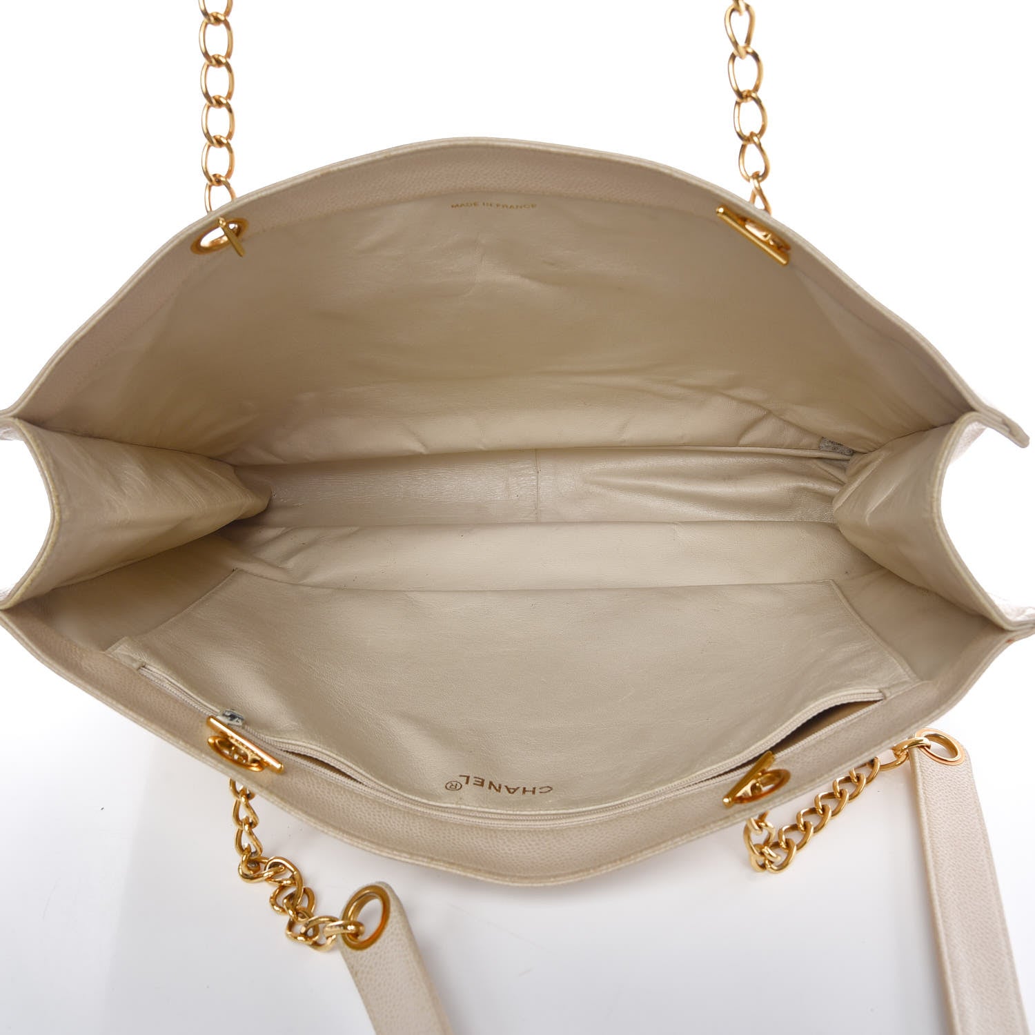 Chanel Caviar CC Shopper Tote Beige Clair 5 of 29