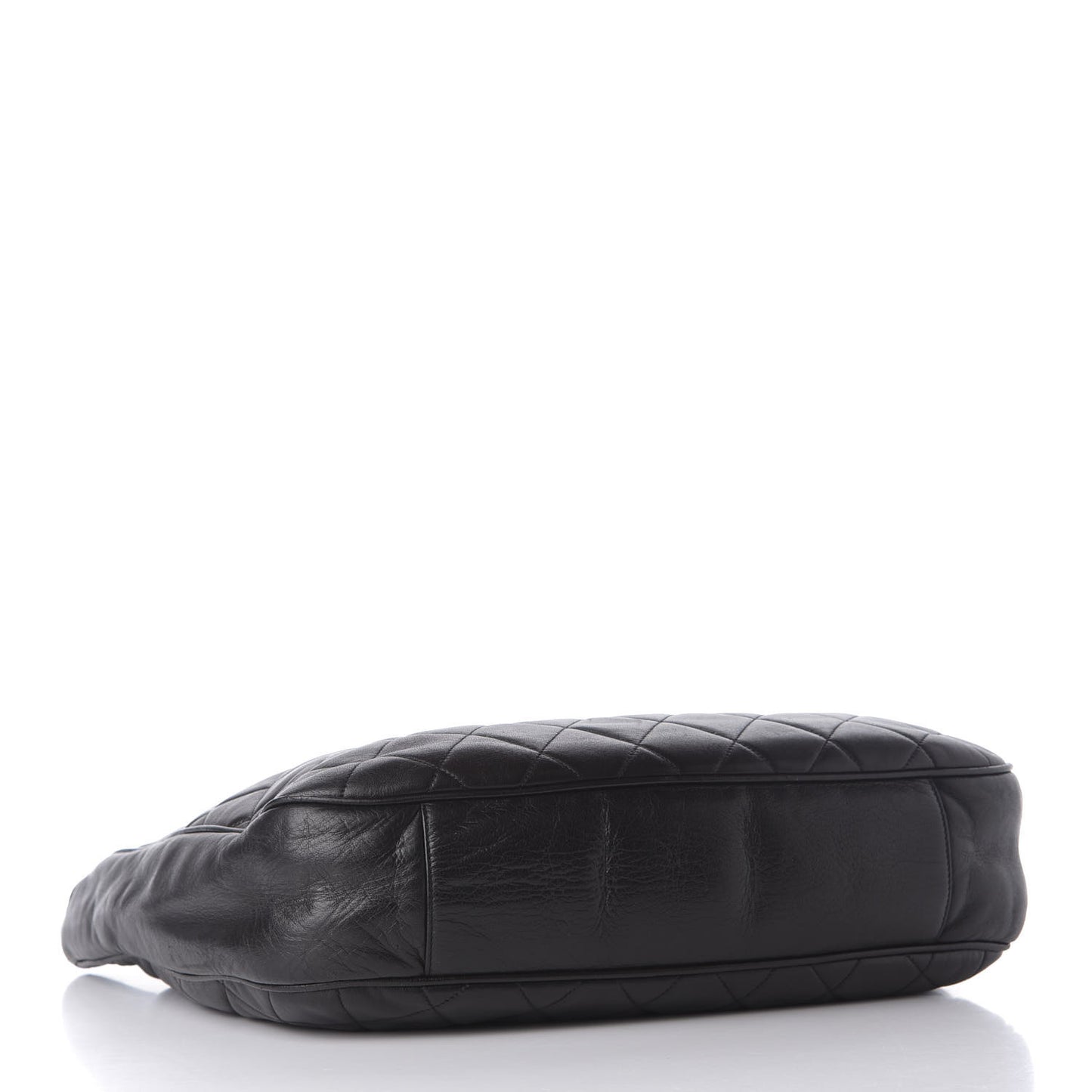 Lambskin Quilted CC Shoulder Bag Black