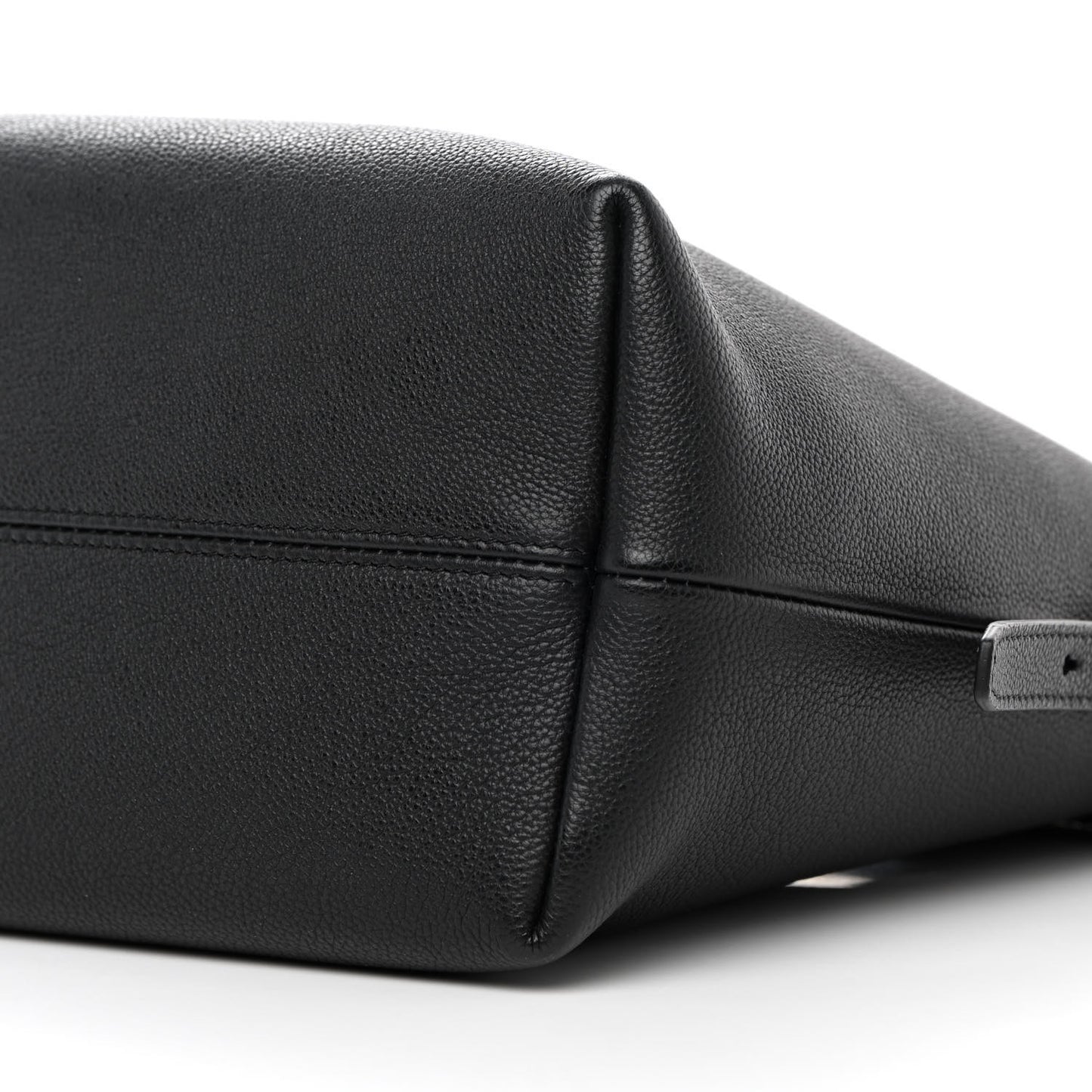 Grained Calfskin Mini TF East West Tote Black