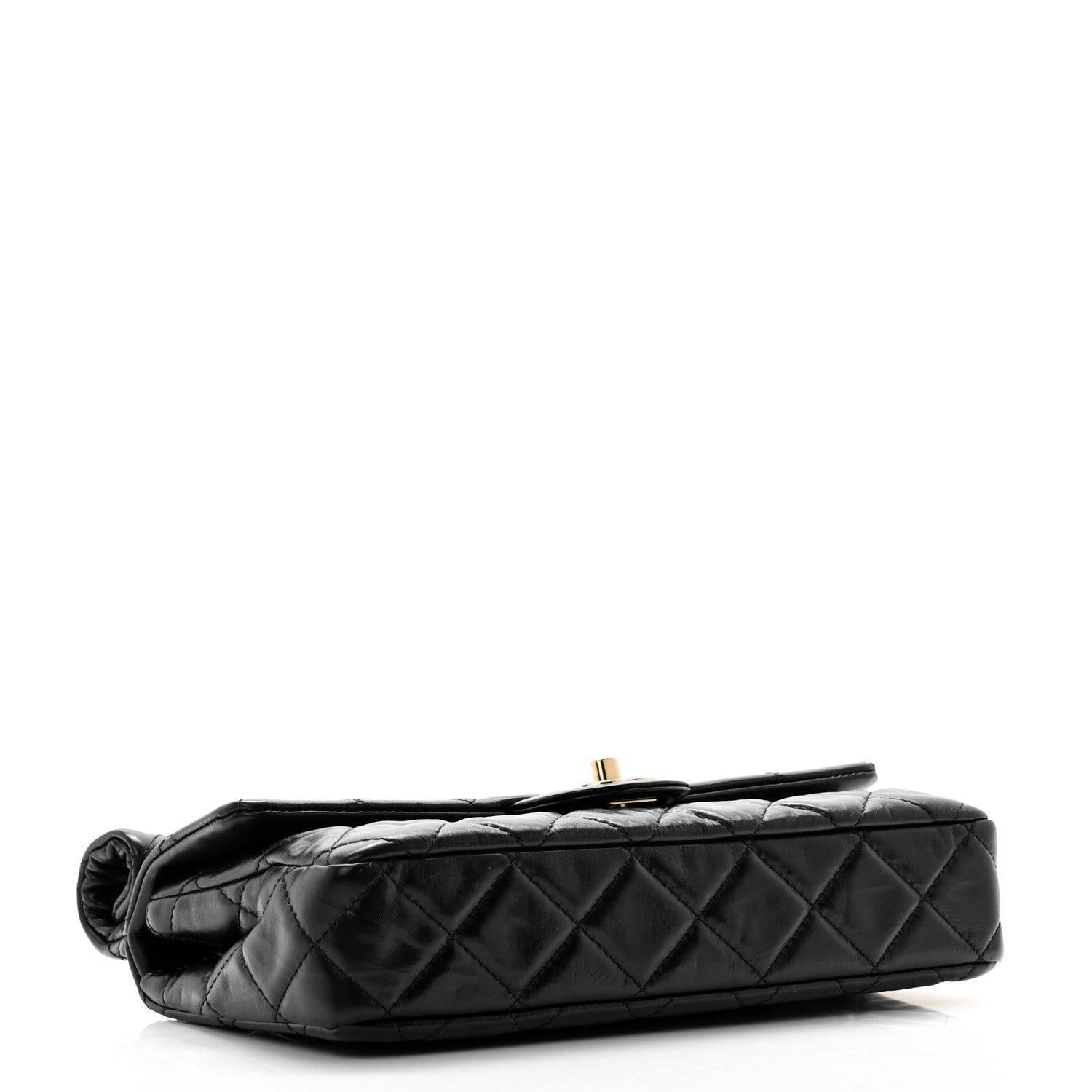 Chanel Crumpled Calfskin Quilted Clutch Black 4 of 10
