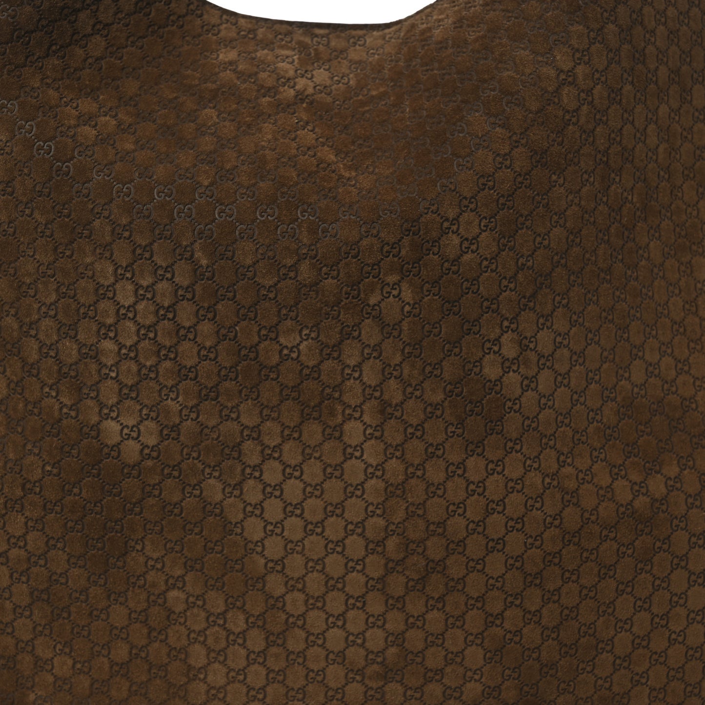 Micro GG Suede B Maxi Shoulder Bag Brown