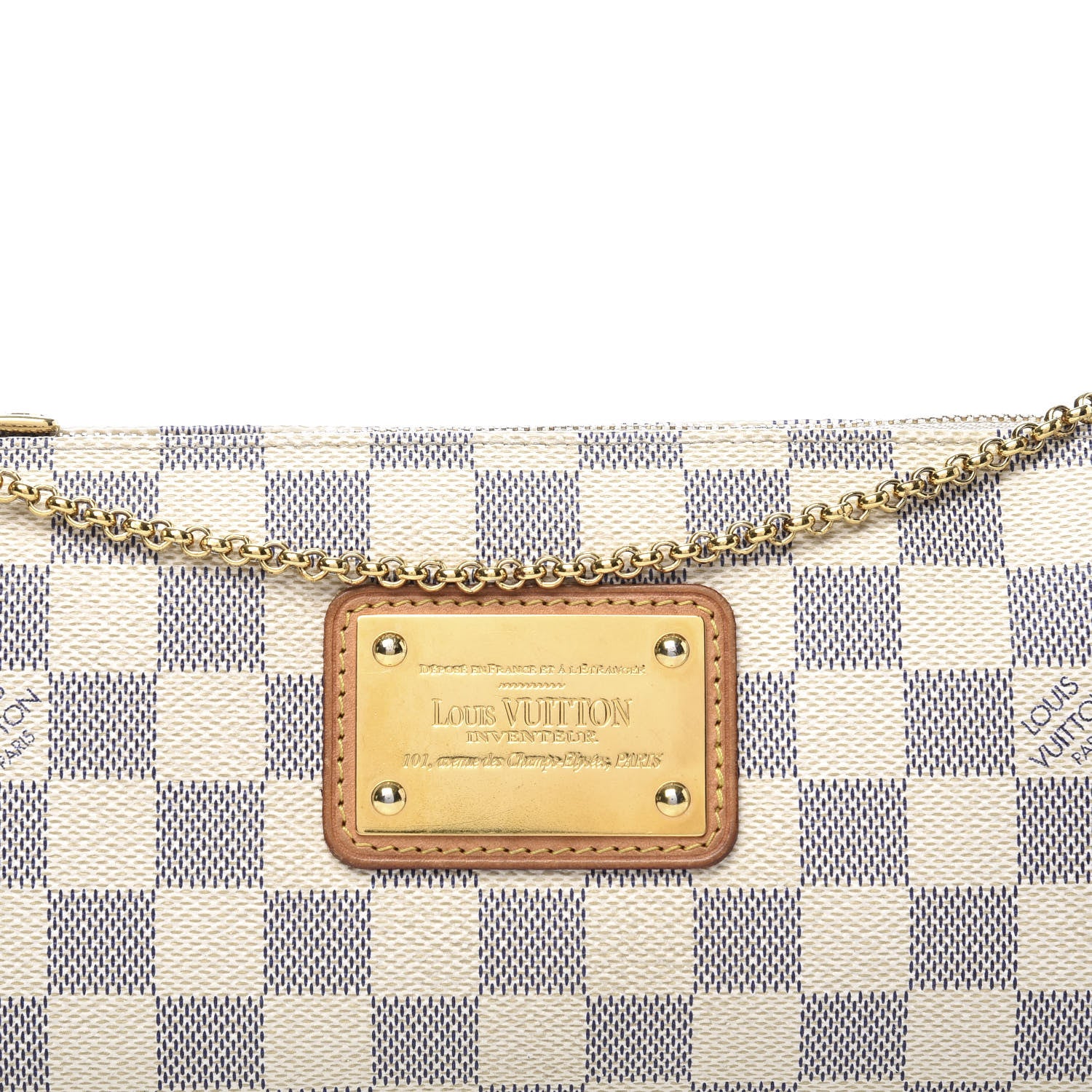 Louis Vuitton Damier Azur Eva Clutch 9 of 9