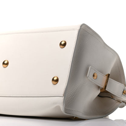 Saint Laurent Calfskin Small Classic Y Cabas White 16 of 16