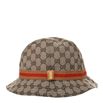 Gucci Monogram Web Bucket Hat M Brown 2 of 6