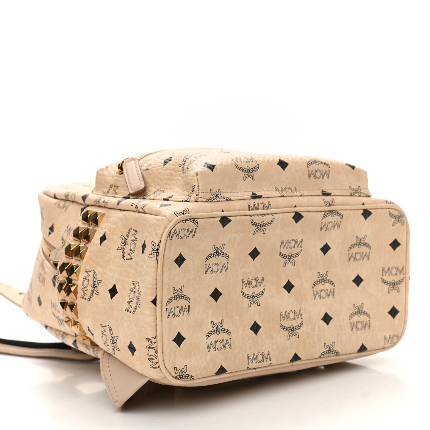 Visetos Small Side Stud Stark Backpack Beige