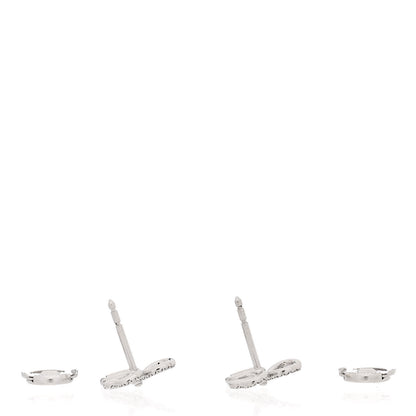 Tiffany Platinum Diamond Paper Flowers Open Flower Earrings 3 of 5