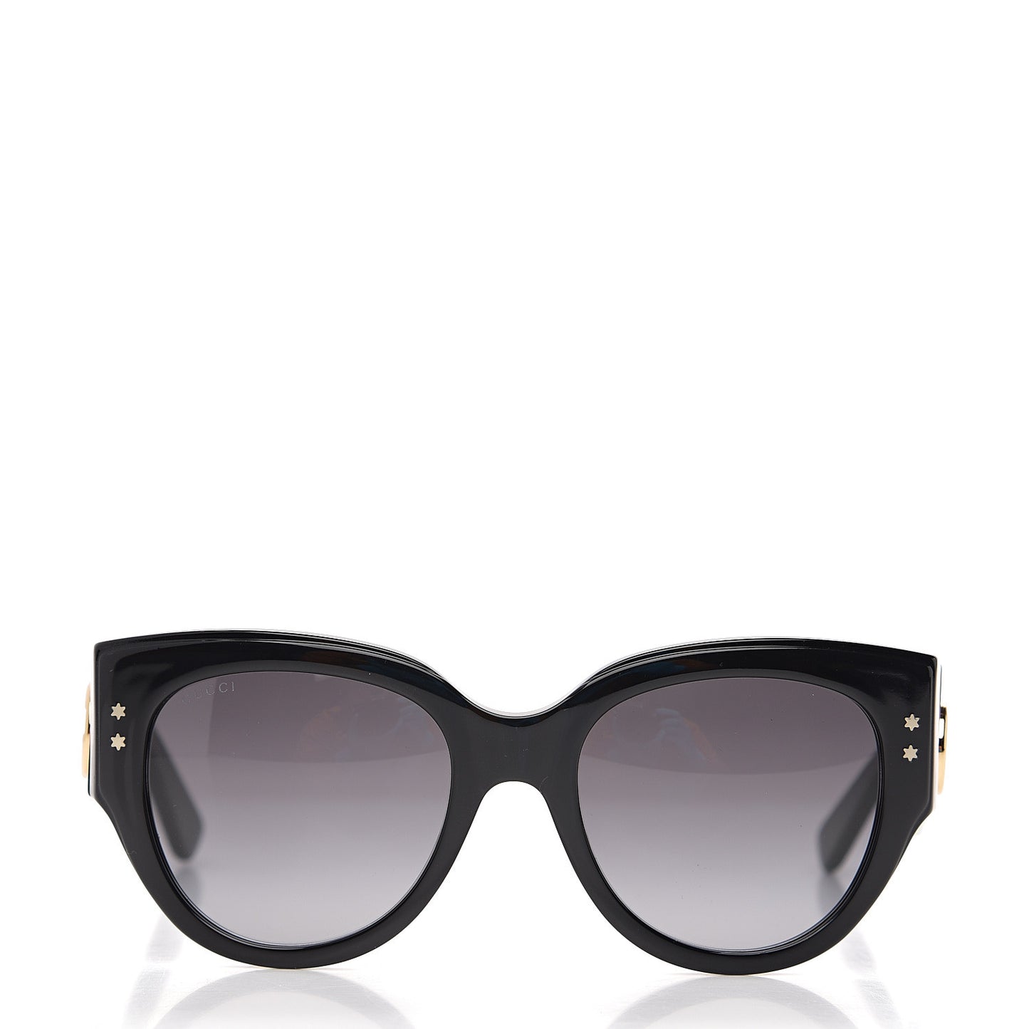 Acetate Oversized Rectangle Frame Web Sunglasses GG3864/S Black