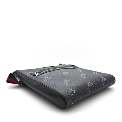 Gucci GG Supreme Monogram Tigers Web Messenger Bag Black Multicolor 4 of 10