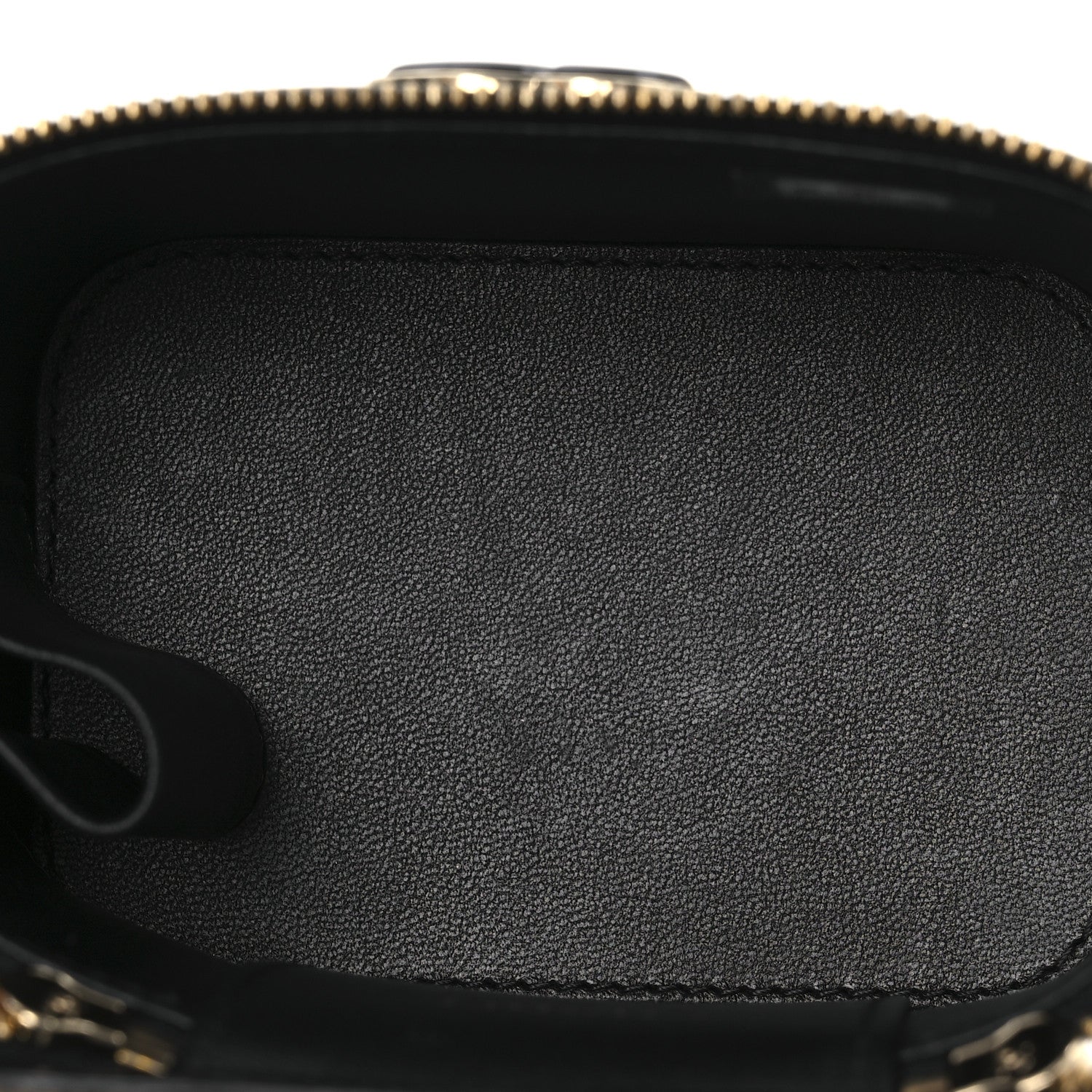Chanel Lambskin Quilted Mini Enamel Vanity Case With Chain Black 5 of 12