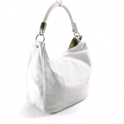 Saint Laurent Perforated Leather Roady White 3 of 8