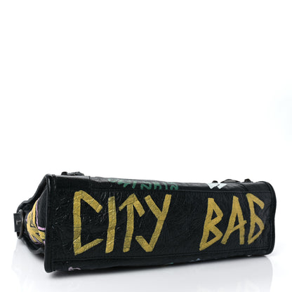 Balenciaga Agneau Graffiti All Over Classic Hardware S City Black Multicolor 3 of 7
