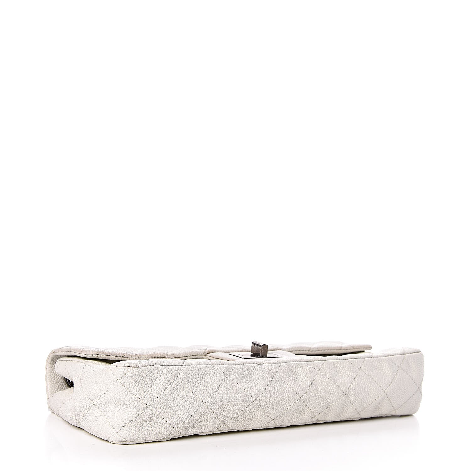 Chanel Caviar Quilted 2.55 Reissue East West Flap White 4 of 12