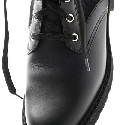 Fendi Calfskin Stretch Fabric Rockoko Biker Boots 39 Tobacco Black Marino 9 of 9
