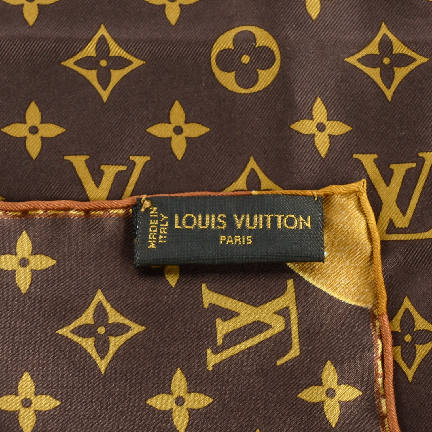 Louis Vuitton Silk Monogram Classic Square Scarf 3 of 5