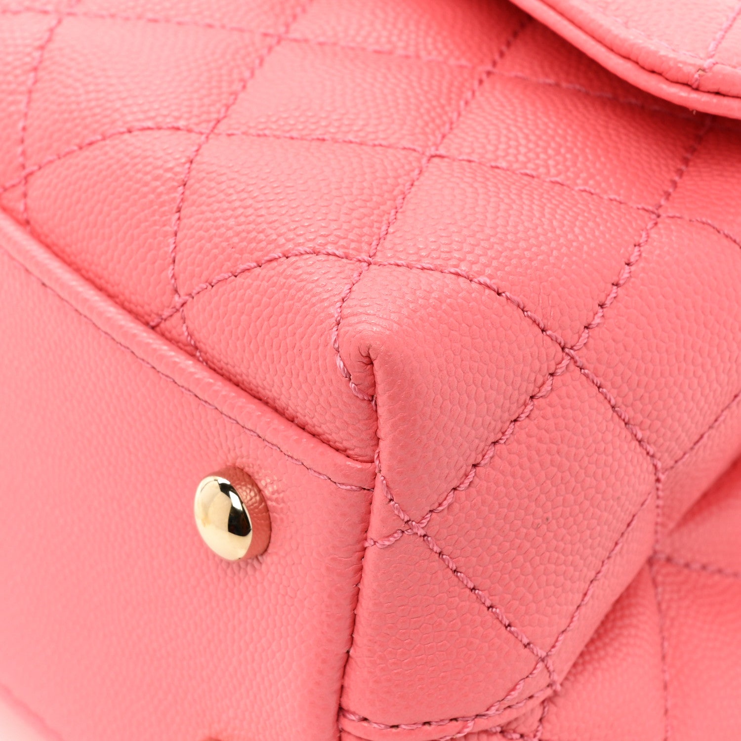 Chanel Caviar Quilted Mini Coco Handle Flap Pink 14 of 15