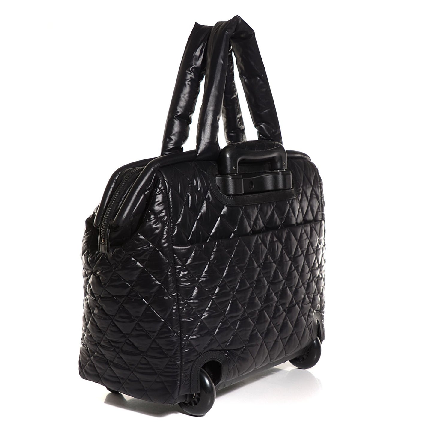 Nylon Quilted Coco Cocoon Trolley Black