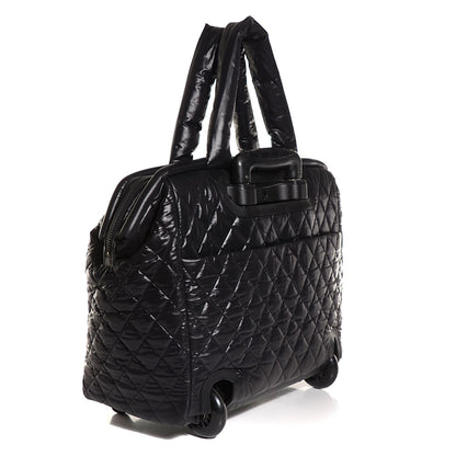 Chanel Nylon Quilted Coco Cocoon Trolley Black 3 of 10
