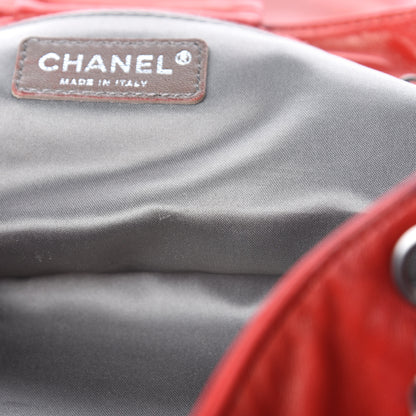 Chanel Lambskin Rock And Cabaret Chain Fringe Accordion Flap Red 6 of 18