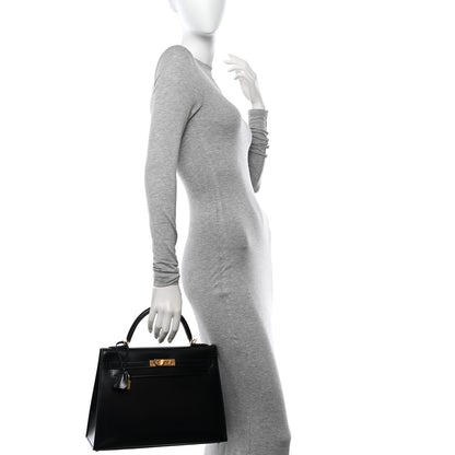 Hermes Box Kelly Sellier 32 Black 3 of 13