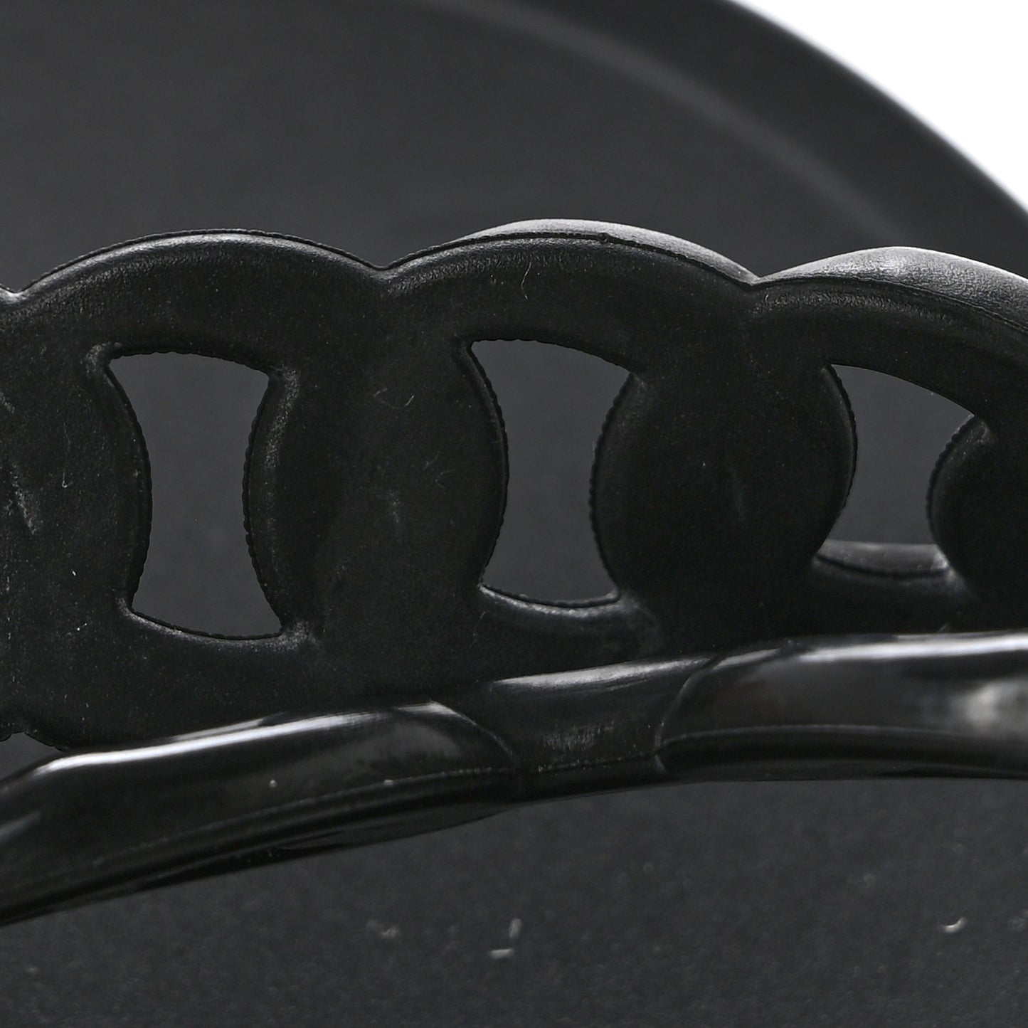 Rubber Chaine d'Ancre Rivage Sandals 37 Black