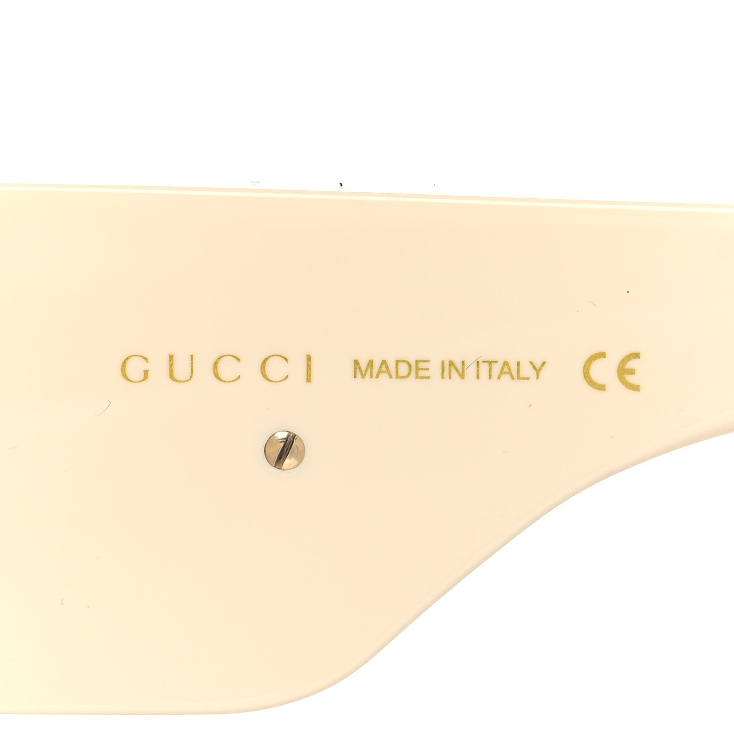 Gucci Acetate Crystal Oversize Hollywood Forever Sunglasses GG0144S Ivory 5 of 9