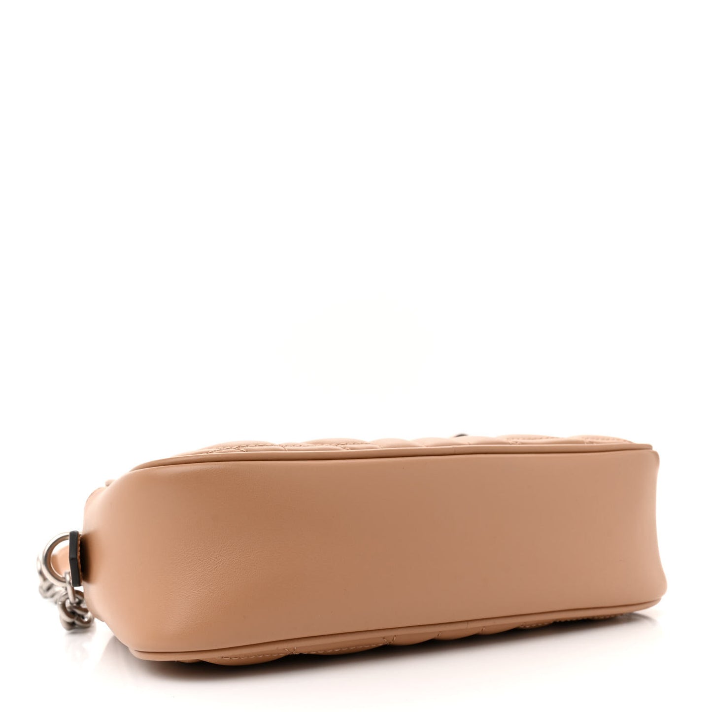 Calfskin Matelasse Aria Small GG Marmont Chain Shoulder Bag Camelia