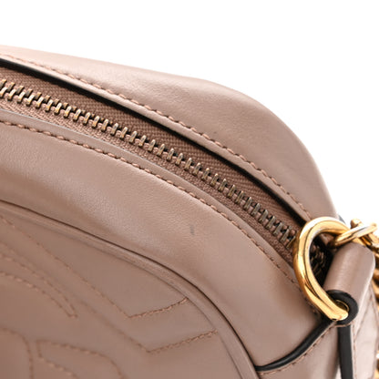 Gucci Calfskin Matelasse Mini GG Marmont Chain Shoulder Bag Porcelain Rose 13 of 15