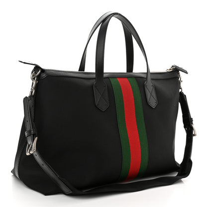Gucci Techno Canvas Web Duffle Black 3 of 10