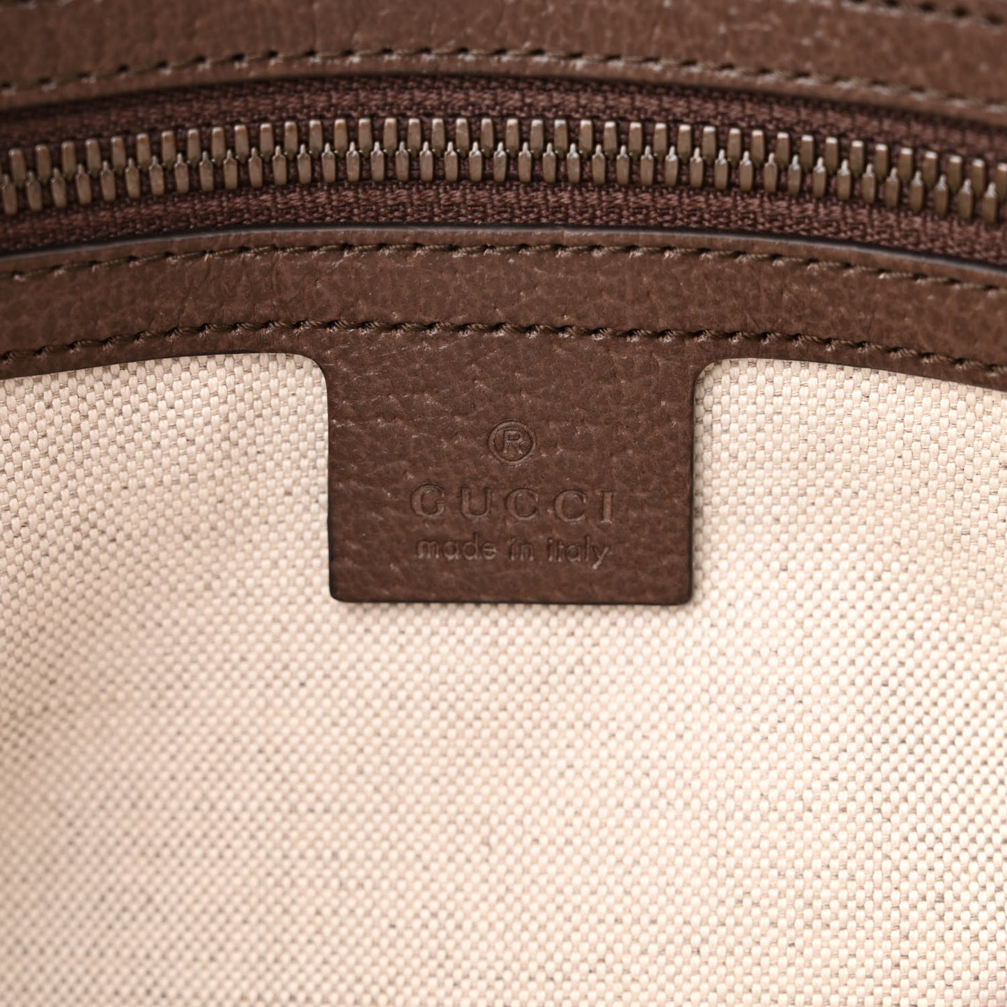 Soft GG Supreme Monogram Medium Ophidia Belt Bag Dark Brown