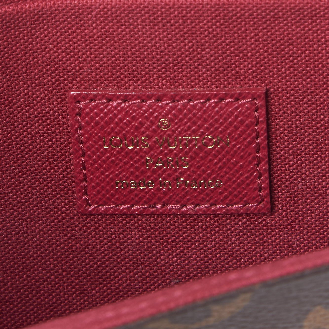 Monogram Pochette Felicie Chain Wallet Fuchsia